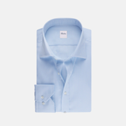Stribet twill skjorte