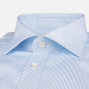 Stribet twill skjorte