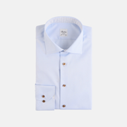 Struktur vævet skjorte med kontrast