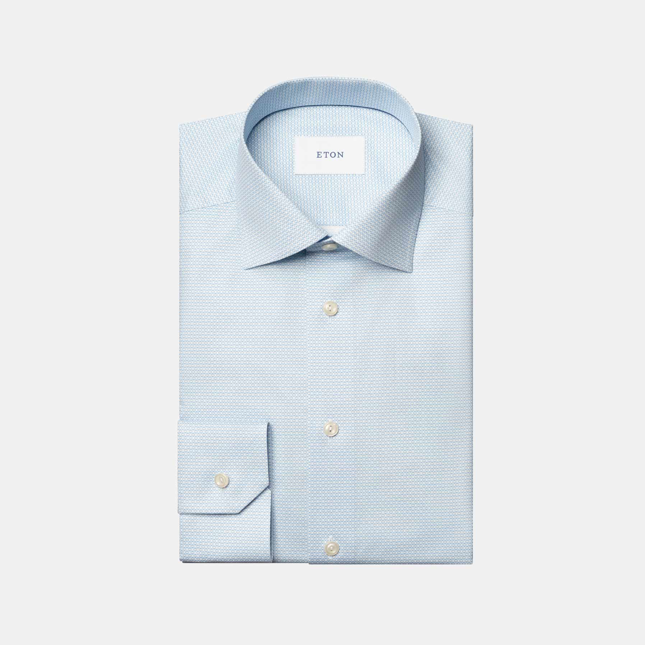 geometrisk print twill skjorte