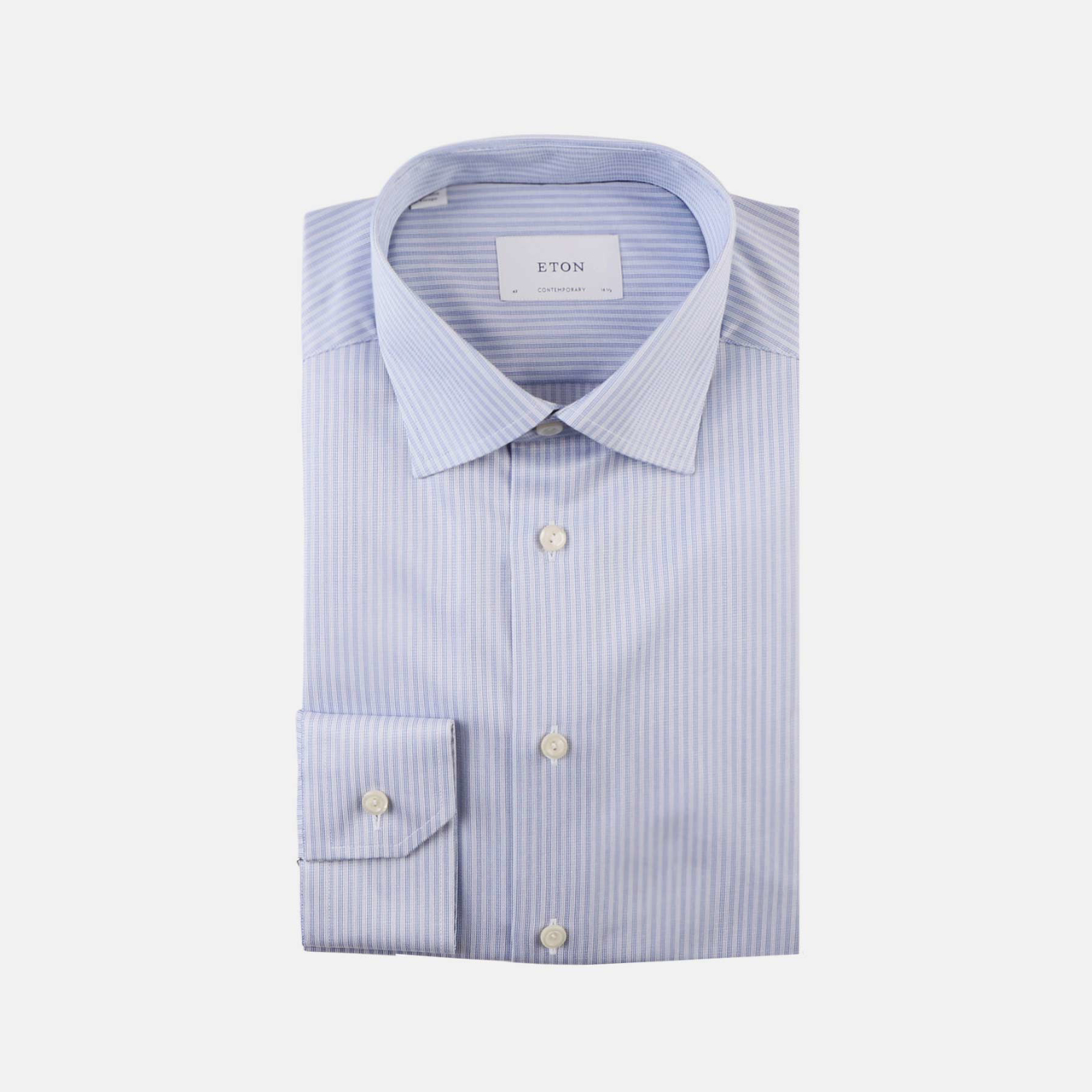 stribet twill skjorte