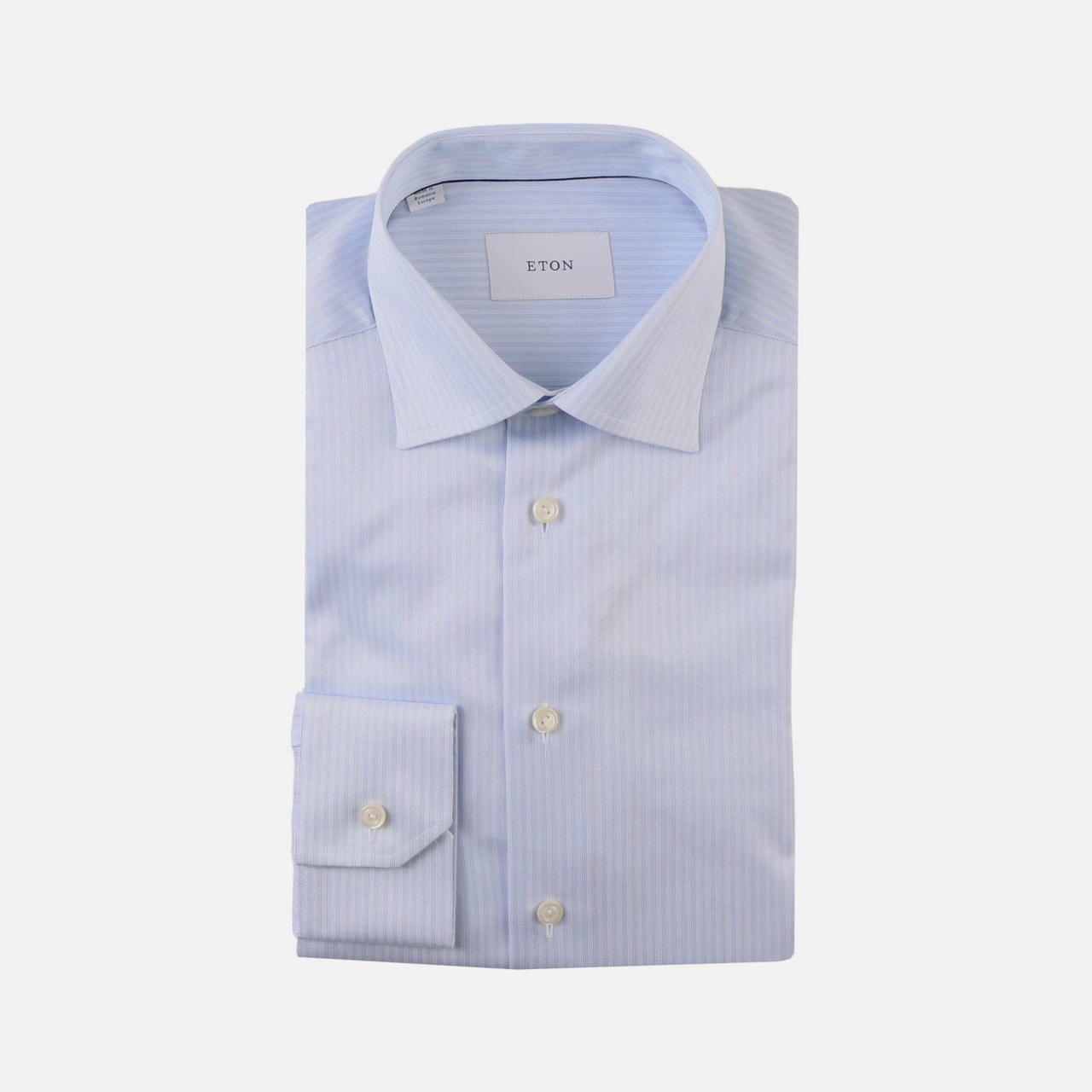 stribet twill skjorte