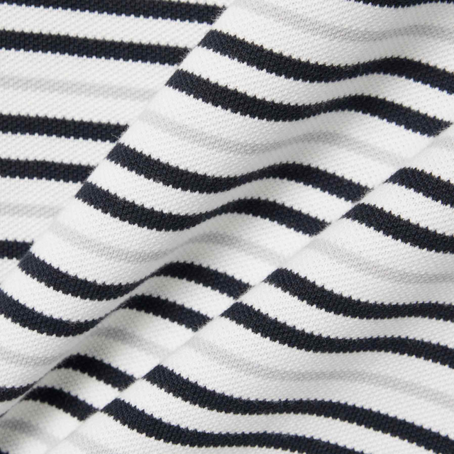 striped pique