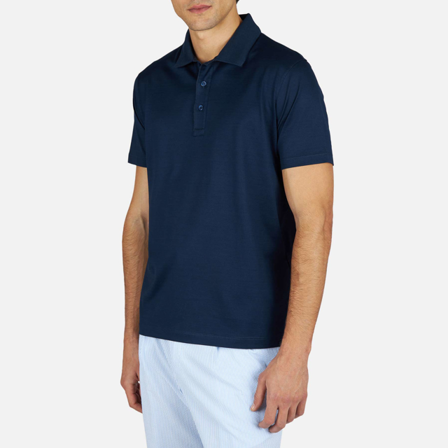 double mercerised jesey polo