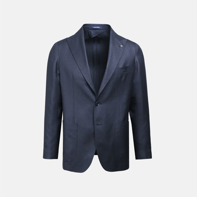 Jakke diagonal vævet med peak lapel