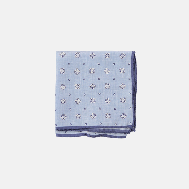 Silke pochette med blomster