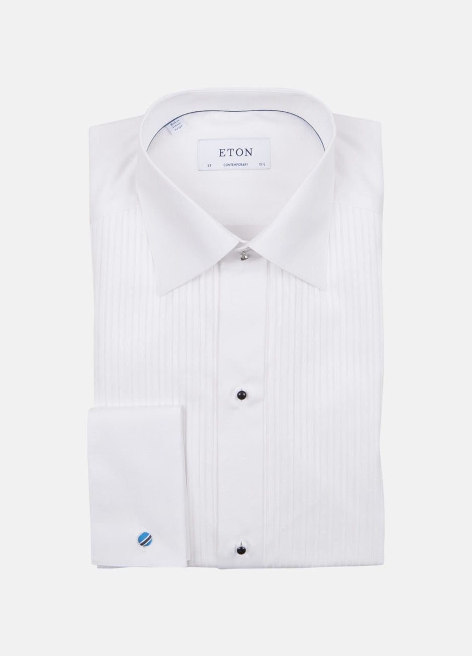 Hvid smokingskjorte fra Eton